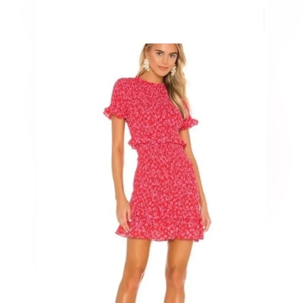 Likely Red Ruffle Knit Dress for Girls